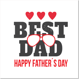 Best Dad Happy Father's Day Funny Gift Father's Day Posters and Art